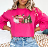 Christmas Santa Tis' The Season Crewneck Sweatshirt, Holiday Sweater, Trending Christmas Sweatshirt