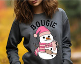 Christmas Boujie Snowman Crewneck Sweatshirt, Holiday Sweater, Trending Christmas Sweatshirt