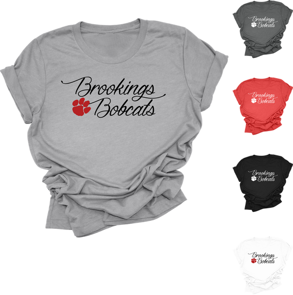 Brookings Bobcat TShirt - Apparel - Spiritwear - High School - Brookings South Dakota Bobcats - (0011)