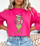 Stanley Cup Boujie Grinch, Crewneck Sweatshirt, Holiday Sweater, Trending Christmas Sweatshirt (0209)