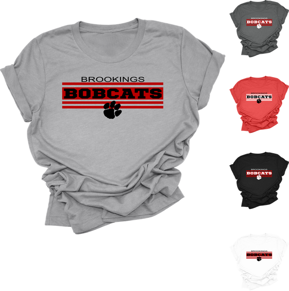 Brookings Bobcat TShirt - Apparel - Spiritwear - High School - Brookings South Dakota Bobcats - (0016)