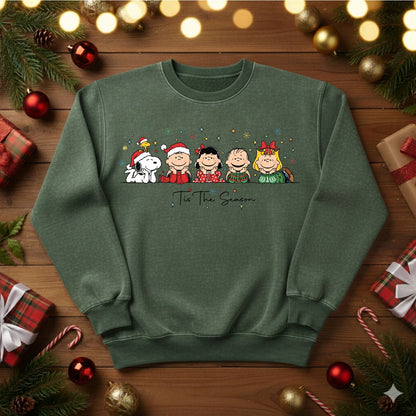 Classic Peanuts Gang Holiday Sweatshirt / Tshirt (0003)