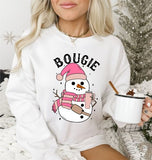 Christmas Boujie Snowman Crewneck Sweatshirt, Holiday Sweater, Trending Christmas Sweatshirt