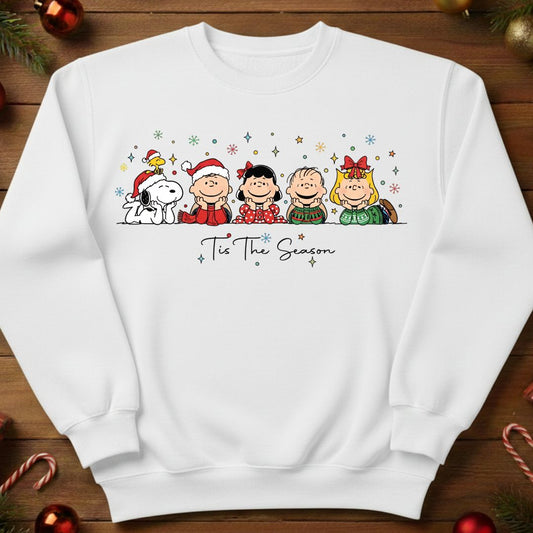 Classic Peanuts Gang Holiday Sweatshirt / Tshirt (0003)
