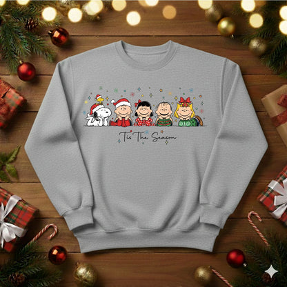 Classic Peanuts Gang Holiday Sweatshirt / Tshirt (0003)
