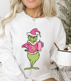 Stanley Cup Boujie Grinch, Crewneck Sweatshirt, Holiday Sweater, Trending Christmas Sweatshirt (0209)