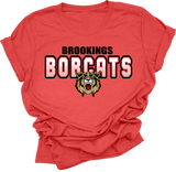 Brookings Bobcat TShirt - Apparel - Spiritwear - High School - Brookings South Dakota Bobcats (0001)