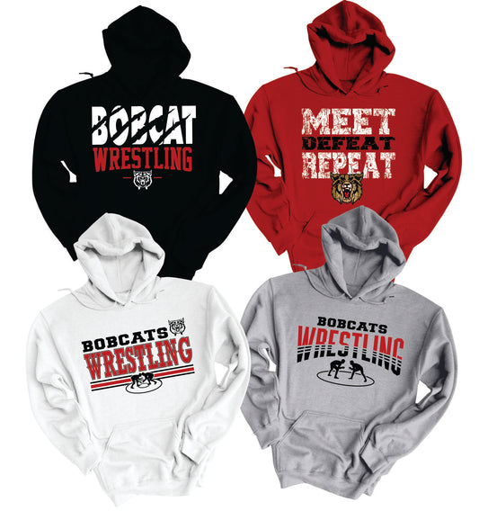 Bobcats Wrestling Hoodies