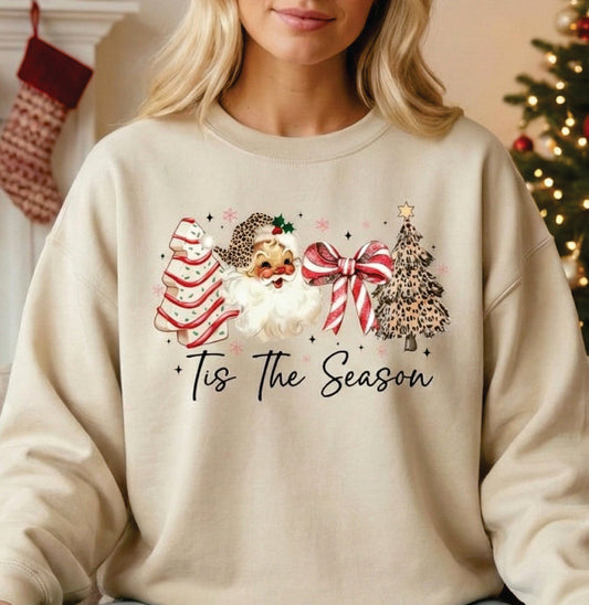 'Tis The Season Graphic Christmas Crewneck