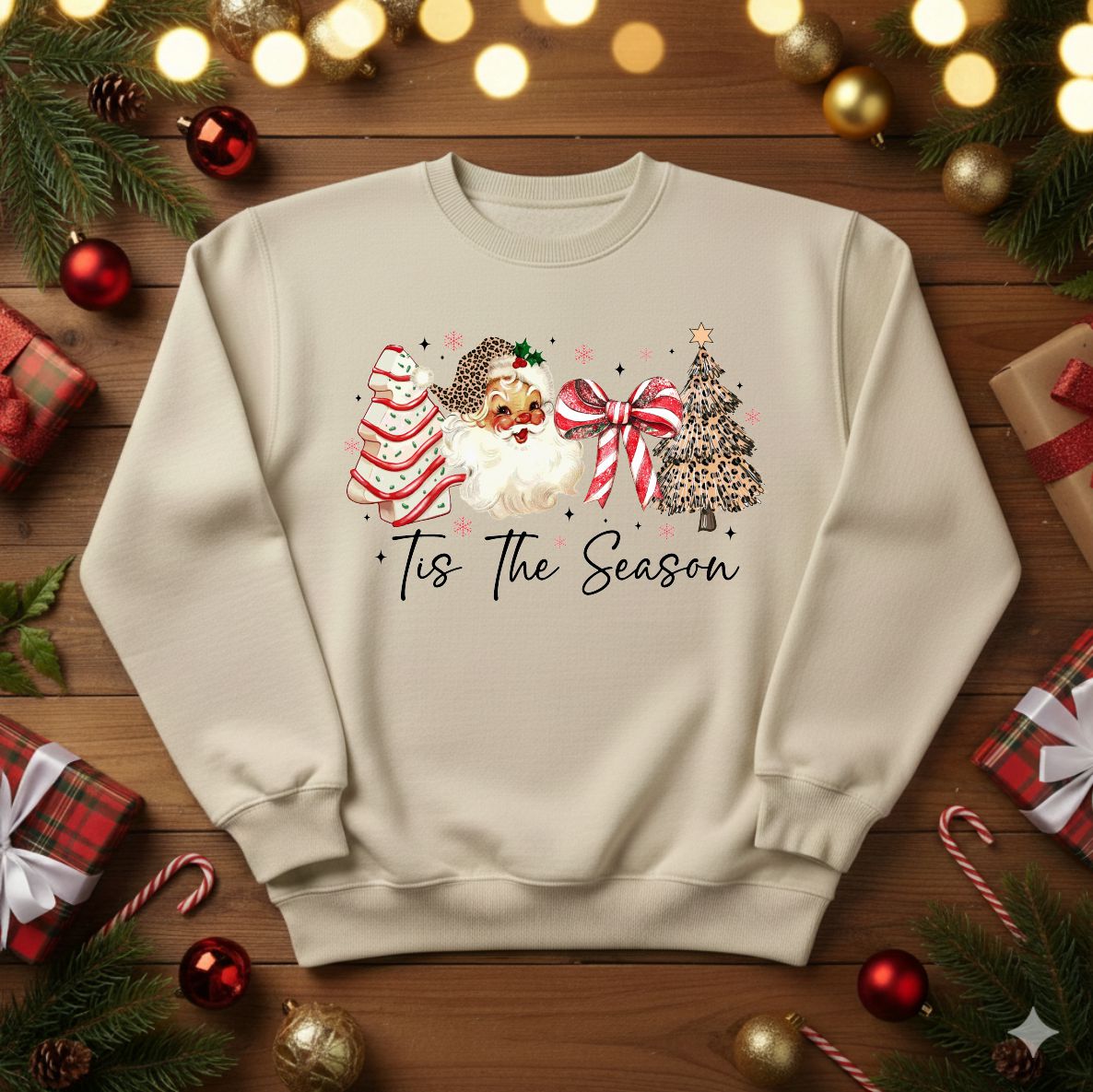 'Tis The Season Graphic Christmas Crewneck