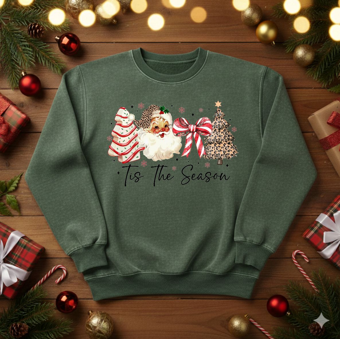 'Tis The Season Graphic Christmas Crewneck