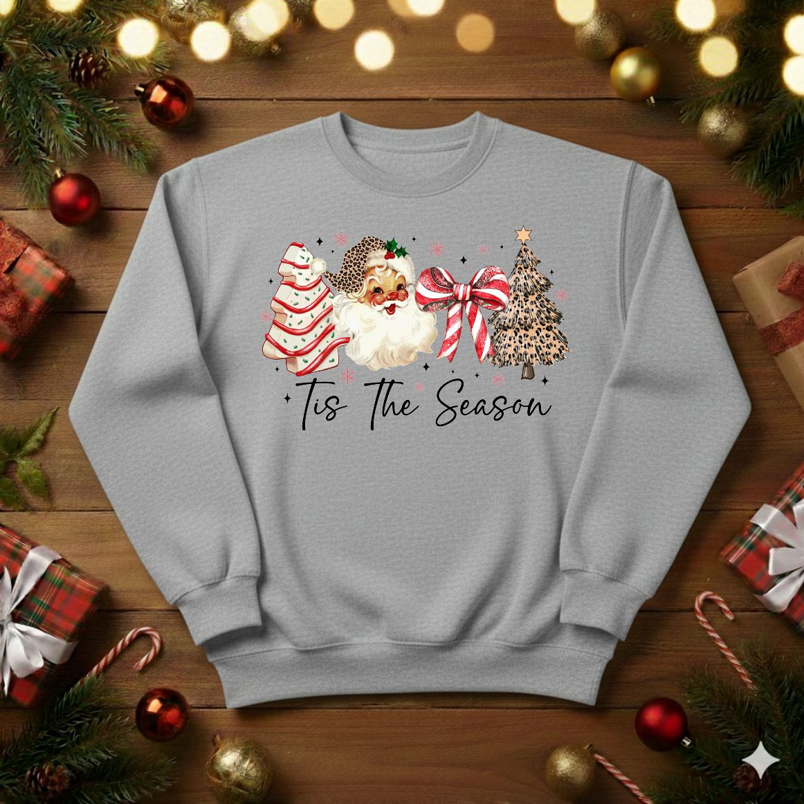 'Tis The Season Graphic Christmas Crewneck
